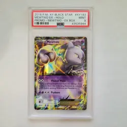 Pokemon TCG Mewtwo EX XY183 Holo Promo PSA 9 XY Black Star Basic EX 2016 - Image 1