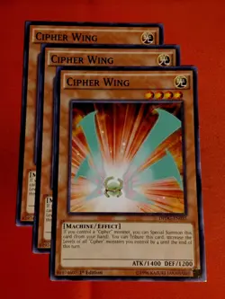 Yu-Gi-Oh! Cipher Wing (x3) DPDG-EN035 1st Edition Common - Unplayed Mint+ - Image 1