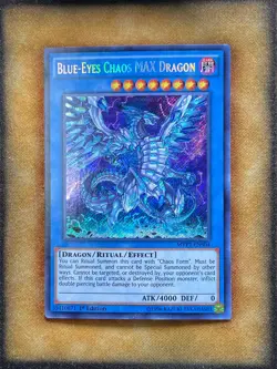 Yugioh Blue-Eyes Chaos MAX Dragon MVP1-ENS04 Secret Rare 1st Ed LP - Image 1