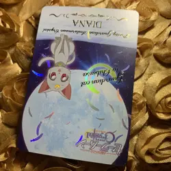 Diana Sailor Moon CRYSTAL MOON edition CAT Goddess Beauty Anime Foil Girl Card - Image 4
