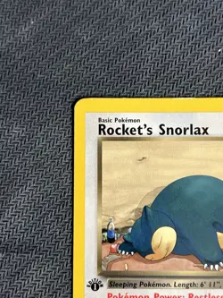 Pokemon Rocket’s Snorlax 33/132 Non-Holo Rare 1st Edition Team Rocket - Image 2