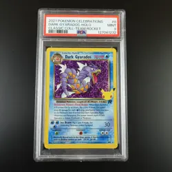 PSA 9 Dark Gyarados 8 Pokemon Celebrations Classic Collection Holo Graded Card - Image 1