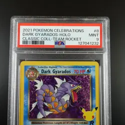 PSA 9 Dark Gyarados 8 Pokemon Celebrations Classic Collection Holo Graded Card - Image 2