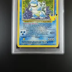 PSA 9 Blastoise 2/102 Pokemon Celebrations Classic Collection Holo Graded Card - Image 3