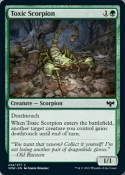 Toxic Scorpion [Innistrad: Crimson Vow] Lightly Played Foil - Image 1