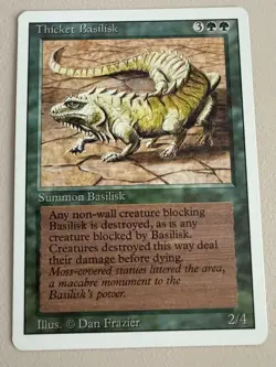 Thicket Basilis 3er Set - MTG - REVISED (3rd) - ENGLISCH - ©1994 NM/M Uncommon - Image 3