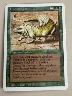 Thicket Basilis 3er Set - MTG - REVISED (3rd) - ENGLISCH - ©1994 NM/M Uncommon - Image 4