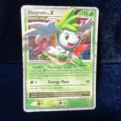 Shaymin LV X - DP39 - Diamond and Pearl Promo Pokemon Card Heavy Play - Image 1