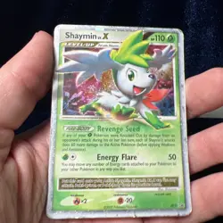 Shaymin LV X - DP39 - Diamond and Pearl Promo Pokemon Card Heavy Play - Image 2