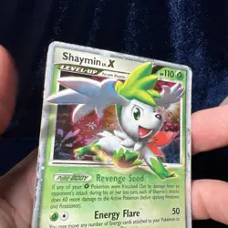 Shaymin LV X - DP39 - Diamond and Pearl Promo Pokemon Card Heavy Play - Image 4