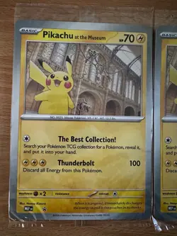 Pikachu At The Museum Jumbo Pokemon Card Promo Card Sealed x3 - Image 2