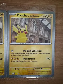 Pikachu At The Museum Jumbo Pokemon Card Promo Card Sealed x3 - Image 4