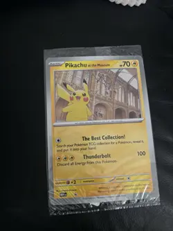 Pikachu At The Museum Pokemon Promo Card with Natural History museum Leaflet. - Image 2