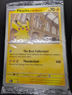 Pikachu At The Museum Jumbo Promo Card - Pokemon Day 2026 - Sealed! - Image 3