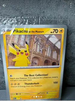 Pokemon Promo Card Pikachu At The Museum Oversized Card x 3 - Image 3