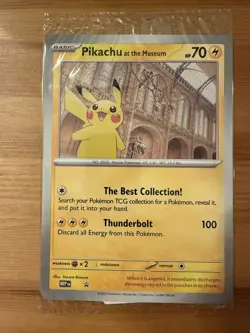 Pokemon TCG Pikachu At The Museum Jumbo Card Promo - Image 1