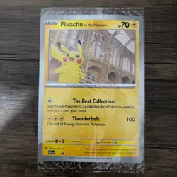 Pokemon x Natural History Museum Promo - Pikachu At The Museum JUMBO card NM - Image 1
