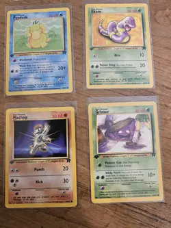 Pokemon 1st Edition Team Rocket Collection - 14 Card Lot - Vintage 2000 WotC - Image 3