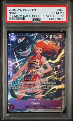 Nami (Premium Card Collection -Best Selection Vol. 4-) OP09-070 Foil PSA 10 - Image 1