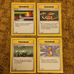 Pokemon TCG Base Set 1st edition Trainer & Energy Lot 15 Cards MINT - Image 3