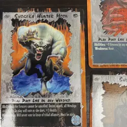 RAGE ccg Foil Card Lot Of 5 Yuri Moon Shu Lupo Gunnar - Image 2