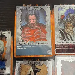 RAGE ccg Foil Card Lot Of 5 Yuri Moon Shu Lupo Gunnar - Image 3