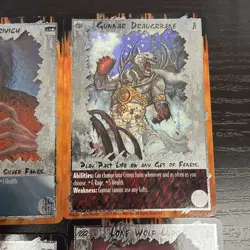 RAGE ccg Foil Card Lot Of 5 Yuri Moon Shu Lupo Gunnar - Image 4