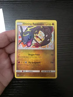Pokemon TCG Shining Rayquaza Card Shining Legends 56/73 Holo Shiny *SHIPS FAST* - Image 3