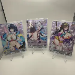 DMM Games TCG 3 Card Lot. sexy waifu cards - Image 1