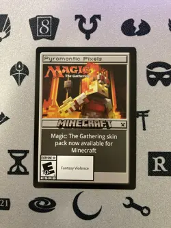 Pyromantic Pixels - Chandra *MINECRAFT PROMO* MODERATELY PLAYED *2B3* - Image 1