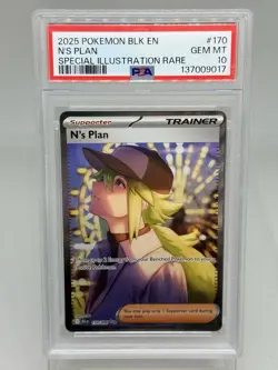 Pokemon Scarlet Violet Black Bolt N's Plan Special Illustration Rare 170 PSA 10 - Image 1