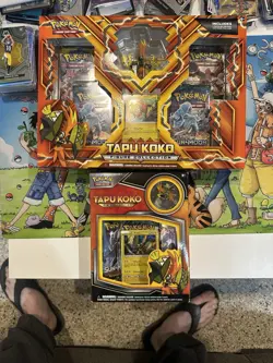 2X Pokemon TCG:Tapu Koko Figure & Pin Collection Boxes Brand New Factory Sealed! - Image 1