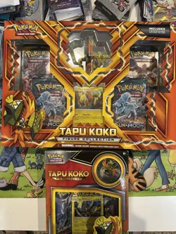 2X Pokemon TCG:Tapu Koko Figure & Pin Collection Boxes Brand New Factory Sealed! - Image 2