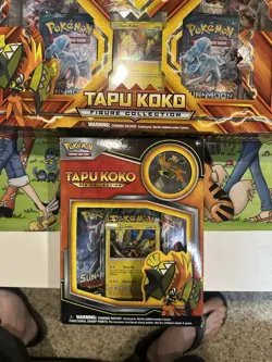 2X Pokemon TCG:Tapu Koko Figure & Pin Collection Boxes Brand New Factory Sealed! - Image 3