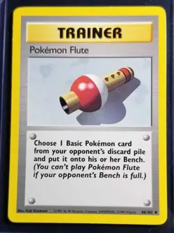 Pokemon Flute 086/102 Base Set Regular NM - Image 1