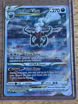 2023 Pokemon Darkrai VSTAR Ultra Rare Crown Zenith Galarian Gallery GG50/GG70 - Image 1