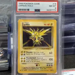 Pokemon TCG Zapdos Holo Rare Base Set 16/102 WOTC Vintage 1999psa 8!!!!! - Image 1