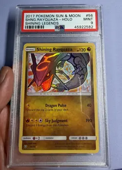 Shining Rayquaza #56 Shining Legends Holo 2017 Pokemon Sun & Moon PSA 9 - Image 1