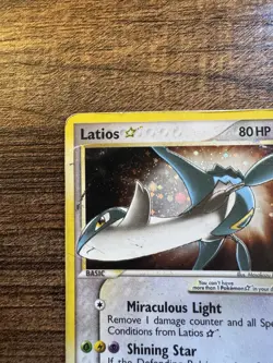 Pokemon TCG Latios Gold Star 106/107 EX Deoxys 2005 Heavily Played Holo - Image 3