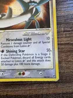 Pokemon TCG Latios Gold Star 106/107 EX Deoxys 2005 Heavily Played Holo - Image 5