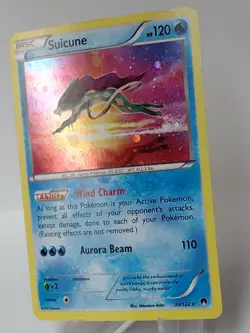 Suicune 30/122 Cosmos Holo Rare Pokemon XY Breakpoint 2016 - Image 3