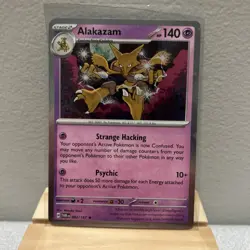 Pokemon TWM Alakazam 082/167 Cosmos Holo EXCLUSIVE Surging Sparks Blister - Image 1