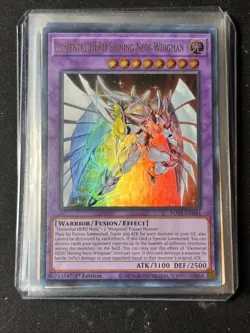 Elemental HERO Shining Neos Wingman - POTE-EN041 Ultra Rare 1st Ed NM Yugioh - Image 1
