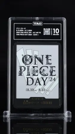 TAG 10 GEM MINT JAPANESE ONE PIECE 2024 DON!! CARD PCC-ONE PIECE DAY'24- NR7 - Image 1
