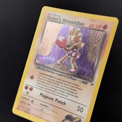 [LP] Rocket’s Hitmonchan 11/132 Gym Heroes Holo Rare - Image 3