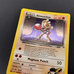 [LP] Rocket’s Hitmonchan 11/132 Gym Heroes Holo Rare - Image 5