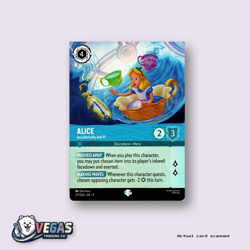 Disney Lorcana Alice Accidentally Adrift Fabled Epic Holofoil Card - 217/204 NM - Image 1