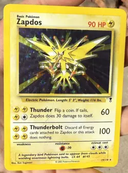 Zapdos 19/110 Legendary Collection Holo LP/MP * Vintage Pokemon Card - Image 1