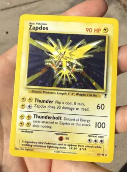 Zapdos 19/110 Legendary Collection Holo LP/MP * Vintage Pokemon Card - Image 3