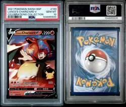 PSA 10 Lance's Charizard V SWSH133 Sword & Shield Promo Cards Holo Pokemon TCG - Image 3
